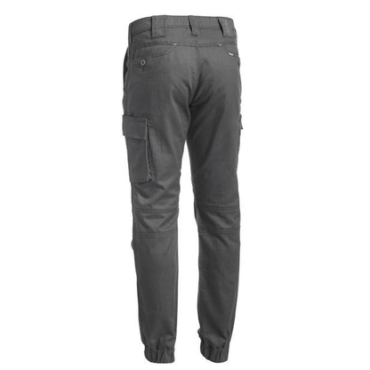 Bisley BPC6476 Ripstop Stove Pipe Cargo Pants, charcoal, rear view
