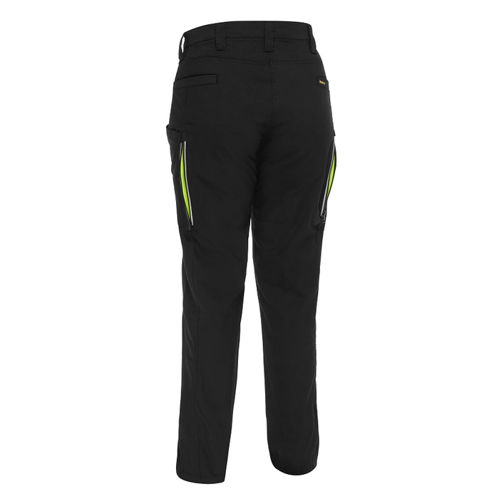 Bisley BPCL6150 Womens X Airflow™ Stretch Ripstop Vented Cargo Pants, black view