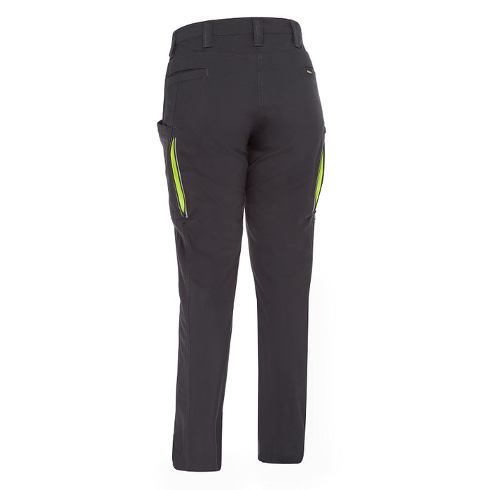 Charcoal, rear view, Bisley BPCL6150 Womens X Airflow™ Stretch Ripstop Vented Cargo Pants
