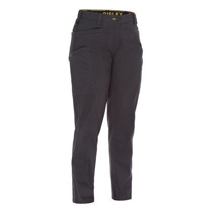 Charcoal grey, mid rise, Bisley BPCL6150 Womens X Airflow™ Stretch Ripstop Vented Cargo Pants, front view