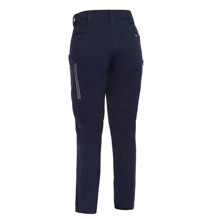 Bisley BPCL6150 Womens X Airflow™ Stretch Ripstop Vented Cargo Pants. navy, rear view