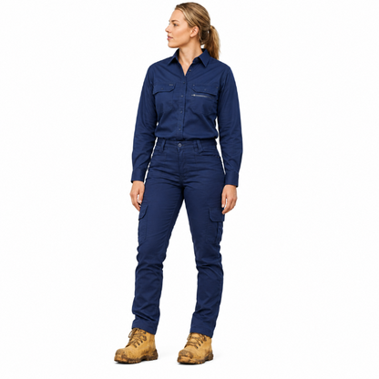Bisley BPCL6150 Womens X Airflow™ Stretch Ripstop Vented Cargo Pants, model view