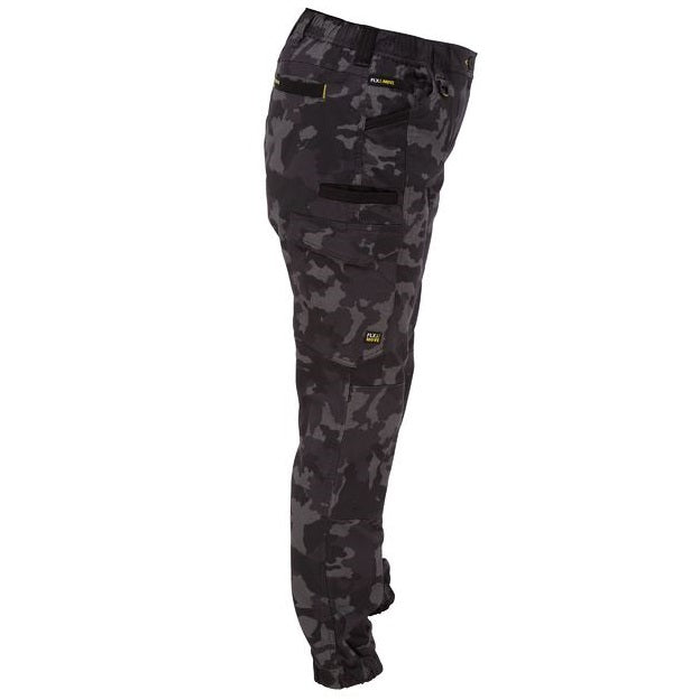 Bisley BPCL6337 Womens Flex and Move™ Stretch Cargo Pants Limited Edition, charcoal camo side view