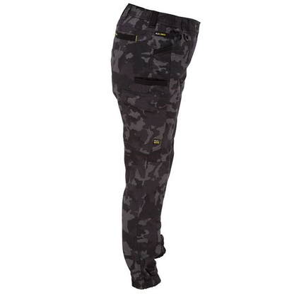 Bisley BPCL6337 Womens Flex and Move™ Stretch Cargo Pants Limited Edition, charcoal camo side view