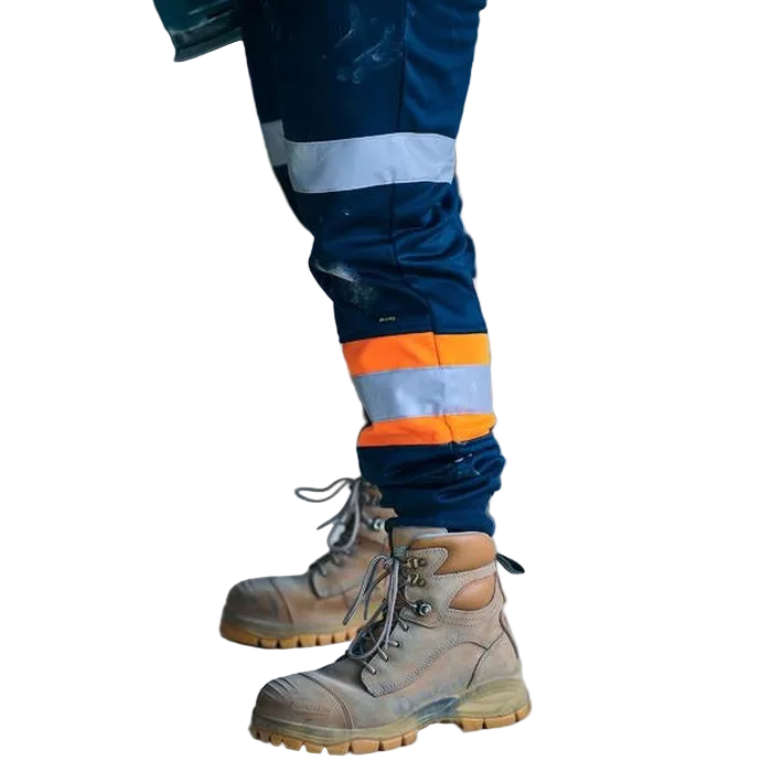 Model pick, navy/orange, Bisley BPK6202T Taped Biomotion Track Pants