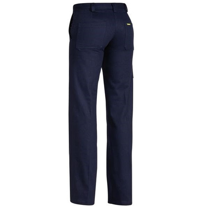 Bisley BPL6007 Ladies Original Cotton Drill Pants, navy, rear view