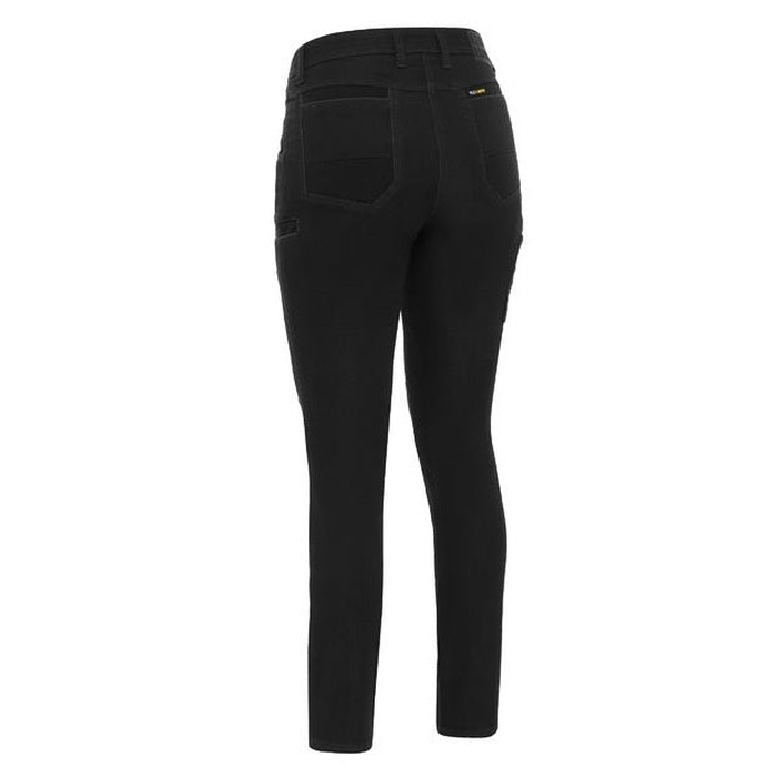 Black Bisley BPL6137 Women's Flx & Move™ Denim Jeans, rear view