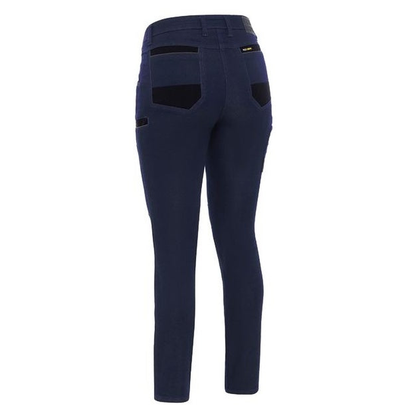 Bisley BPL6137 Women's Flx & Move™ Denim Jeans, navy, rear view