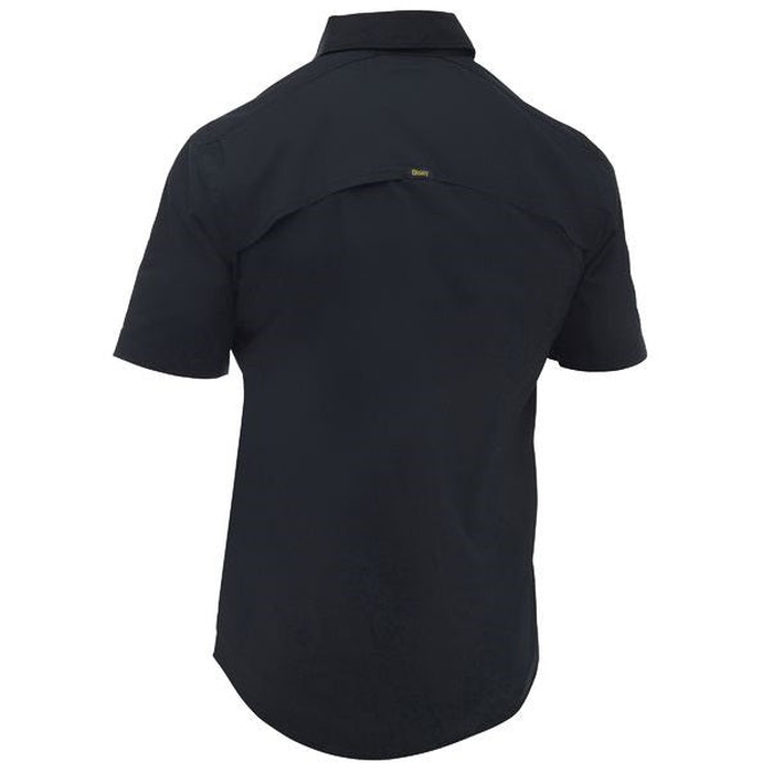Bisley BS1490 X Airflow™ Stretch Ripstop Shirt, black, rear view