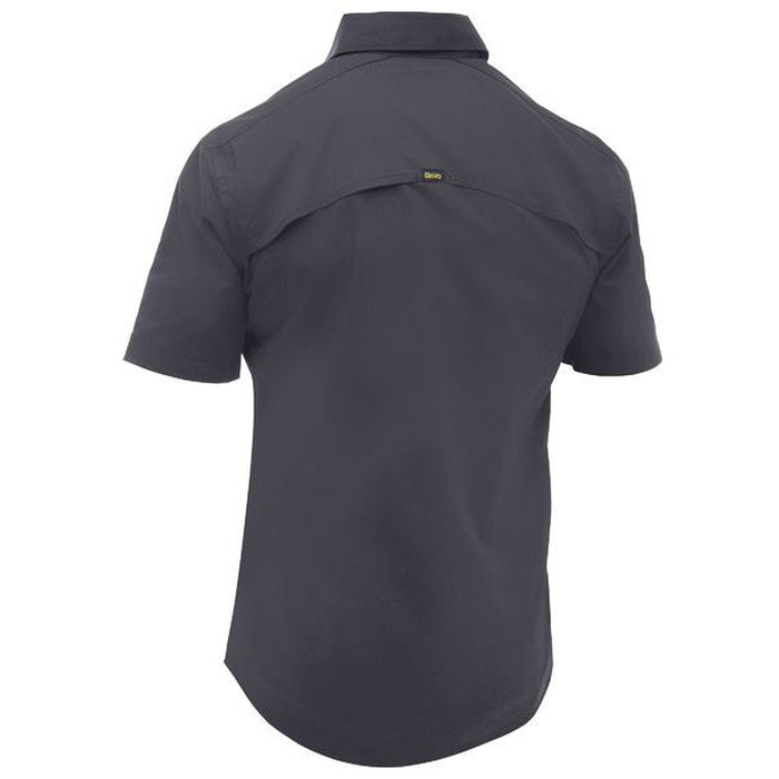 Bisley BS1490 X Airflow™ Stretch Ripstop Shirt, charcoal grey, rear view