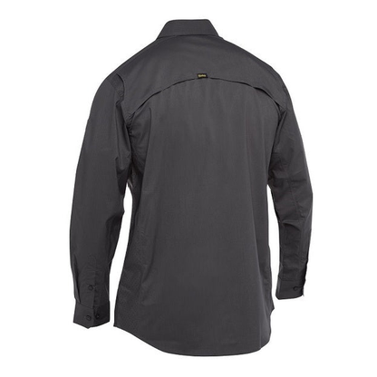 Bisley BS6490 X Airflow Stretch Ripstop Shirt, charcoal rear view