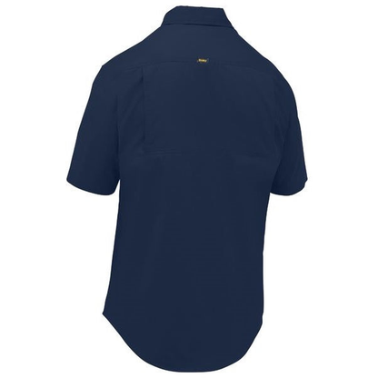 Bisley BSC1820 Closed Front Cool Lightweight Shirt, navy, rear view