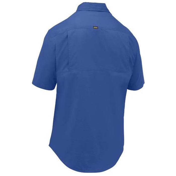 Bisley BSC1820 Closed Front Cool Lightweight Shirt, royal blue, rear view