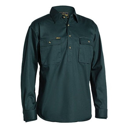 Bisley BSC6433 Closed Front Cotton Drill Shirt