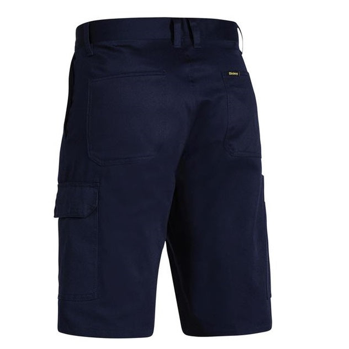 Bisley BSH1999 Cool Lightweight Utility Shorts, navy, rear view, mens