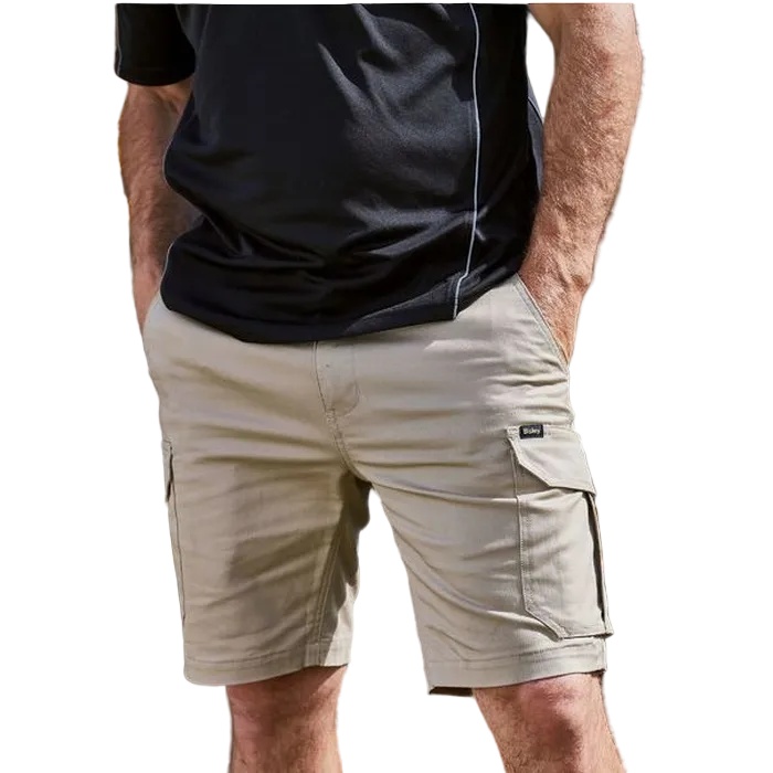 Model view, Bisley BSHC1008 Mens Stretch Cotton Cargo Short