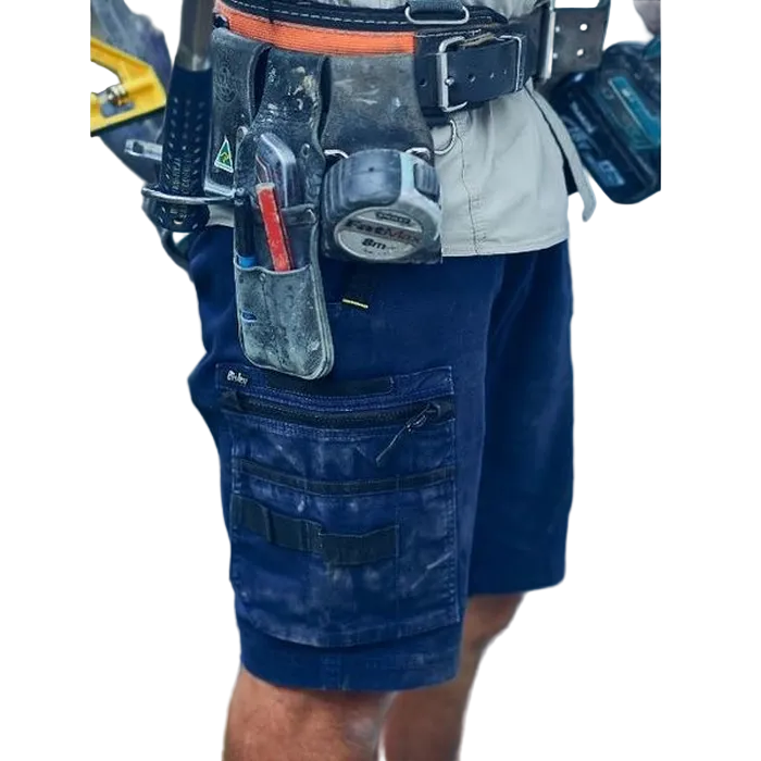Bisley BSHC1330 Flex and Move Stretch Utility Zip Cargo Shorts model view