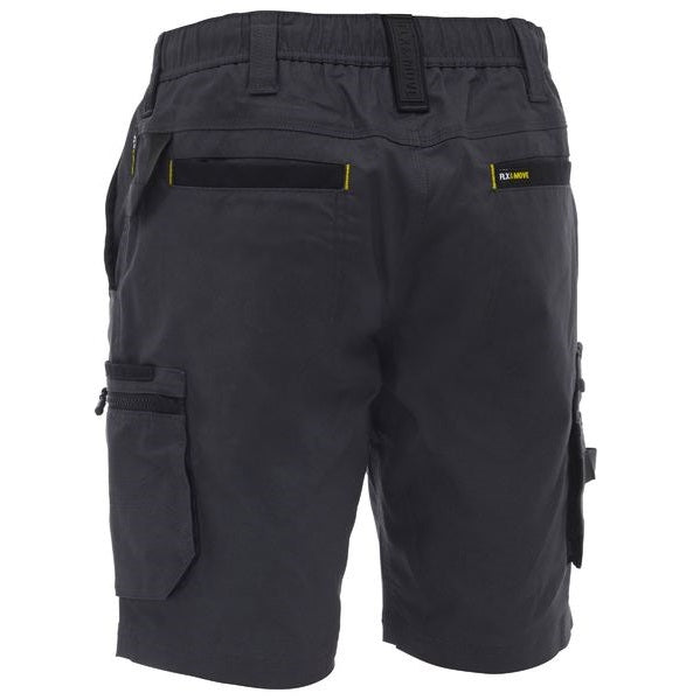 Bisley BSHC1338 FLX & Move™ Elastic Waist Cargo Short, charcoal rear view