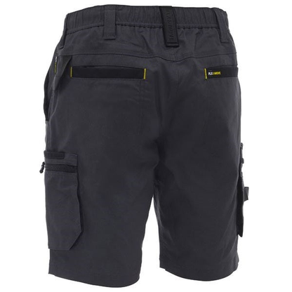 Bisley BSHC1338 FLX & Move™ Elastic Waist Cargo Short, charcoal rear view