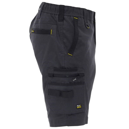 Bisley BSHC1338 FLX & Move™ Elastic Waist Cargo Short, charcoal side view