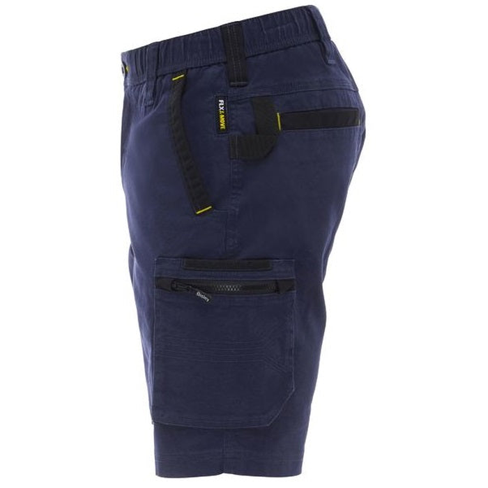 Bisley BSHC1338 FLX & Move™ Elastic Waist Cargo Short, navy blue, side view