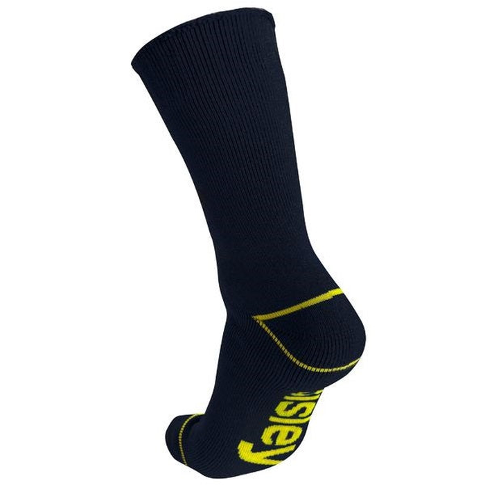 Navy, side angle view, Bisley BSX7020 Bamboo Work Socks 3 Pack