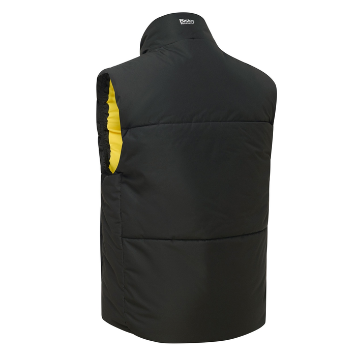 Bisley BV0333 Insulated Puffer Vest, black, rear view