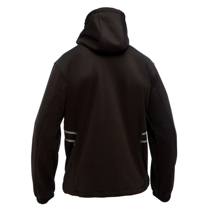Rear view, black, Bisley BK6574 FLX & Move™ Liquid Repellent Fleece Hoodie