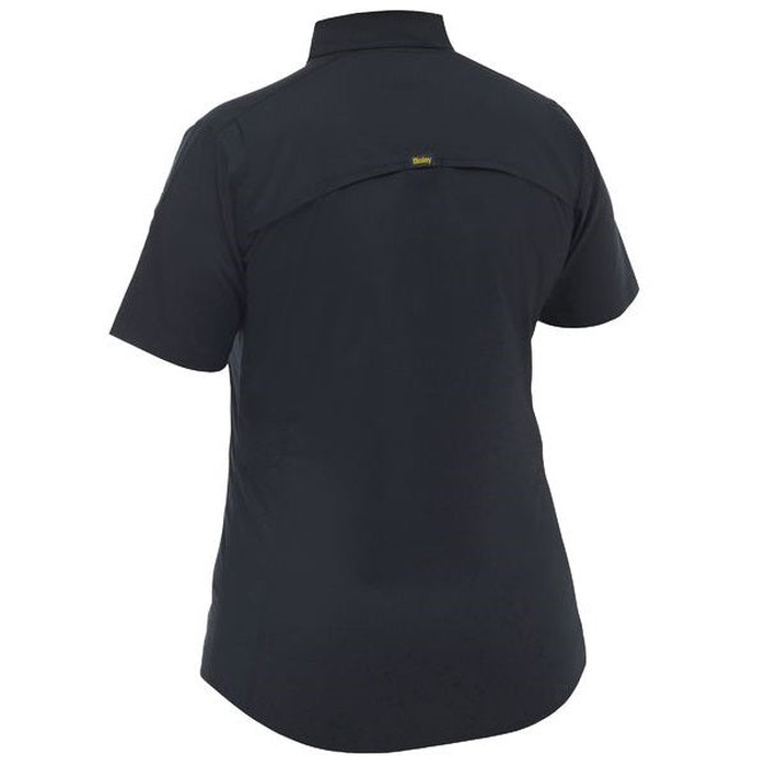 Bisley BL1490 Womens X Airflow™ Stretch Ripstop Shirt, black, rear view