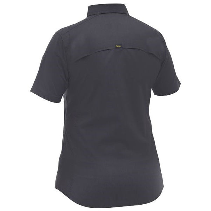 Bisley BL1490 Womens X Airflow™ Stretch Ripstop Shirt, rear view, charcoal