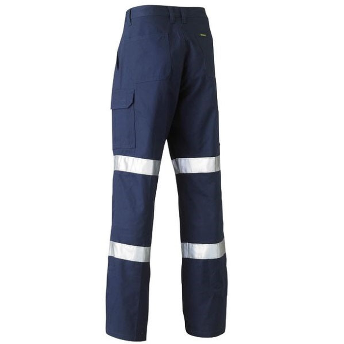 Bisley BP6899T Taped Biomotion Cool Lightweight Utility Pants, rear view, navy