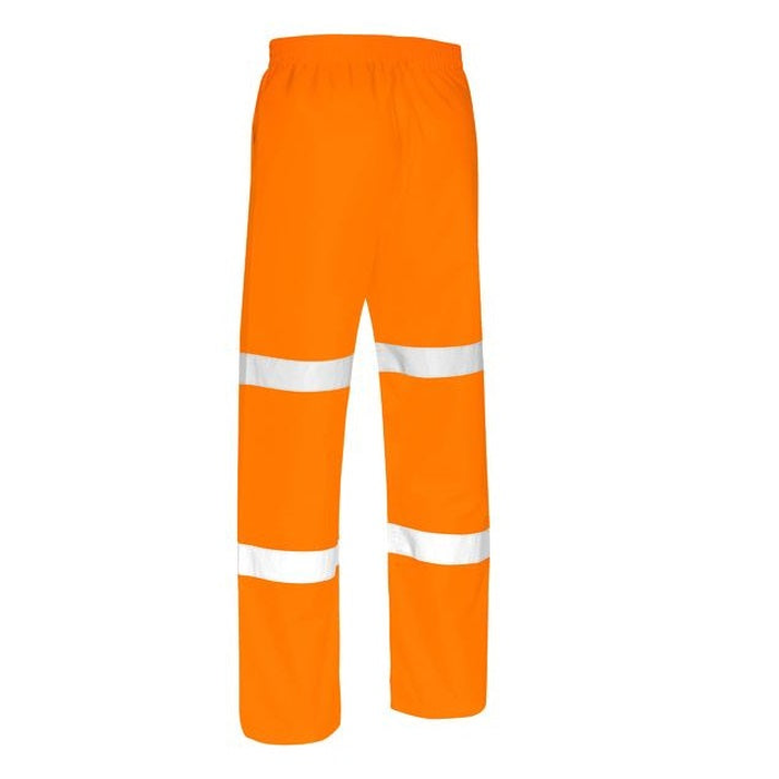 Bisley BP6969T Taped Rain Pants, rear view, rail orange
