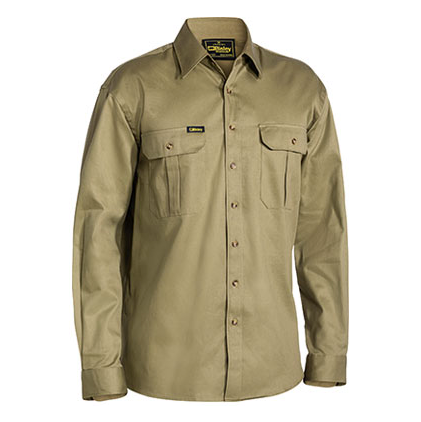 Bisley BS6433 Cotton Drill Long Sleeve Shirt