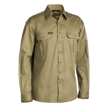 Bisley BS6433 Cotton Drill Long Sleeve Shirt