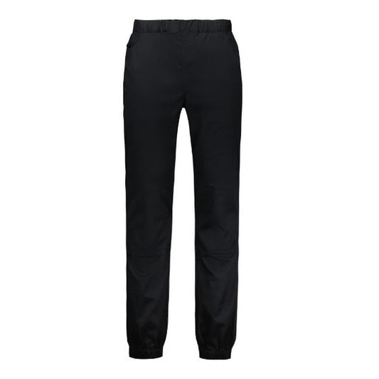 Black, elastic waisted ,premium fabric, Biz Collection CH433M Mens Cajun Chef Jogger Pants, front view