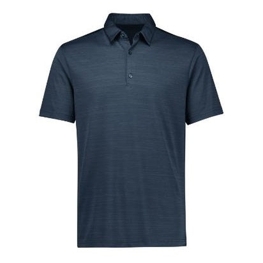 Navy, premium fabric, professional, Biz Collection P410MS Mens Orbit Short Sleeve Polo, front view