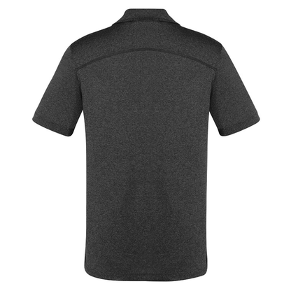 Charcoal, rear view, Biz Collection P815MS Mens Aero Polo
