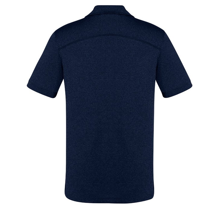 Biz Collection P815MS Mens Aero Polo, navy rear view