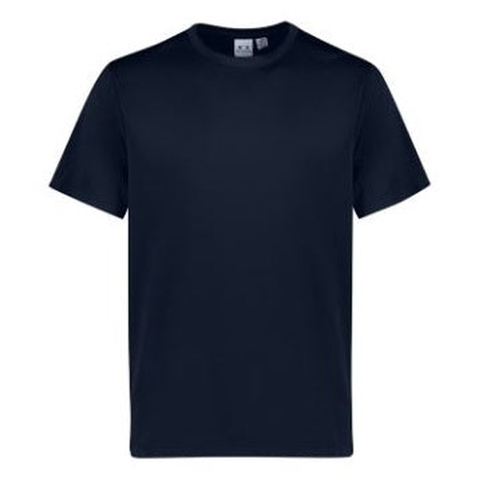Navy, front view, crewneck, Biz Collection T207KS Kids Action Short Sleeve Tee