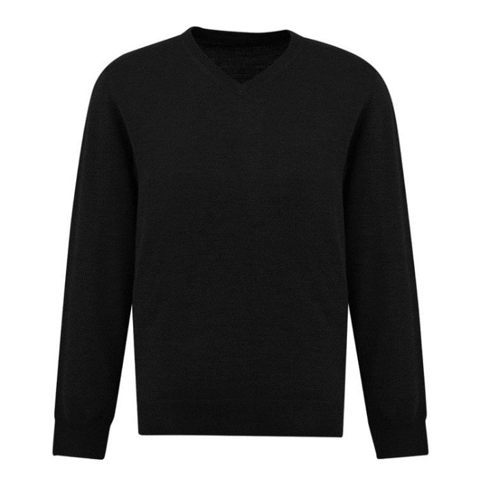 Biz Collection WP916M Roma Mens Knit Pullover - Black - Alternative Front View
