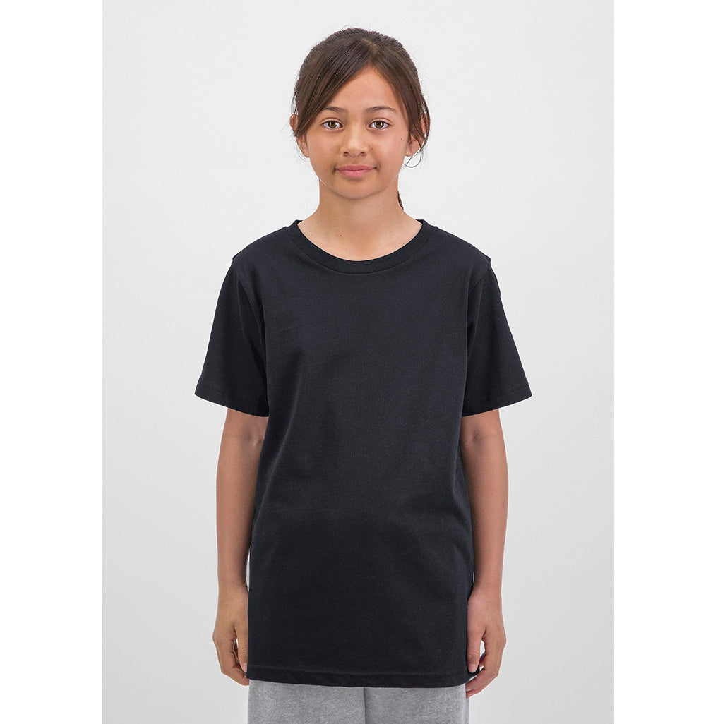 GOODMATES X1001Y Youth Basis Short Sleeve Tee - Black - Alternative Front View