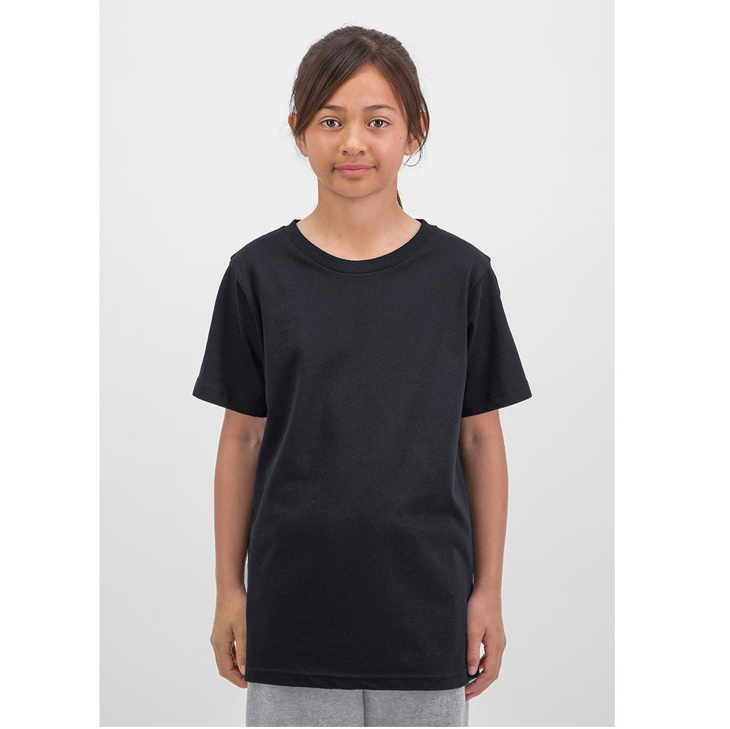 GOODMATES X1001K Kids Basis Short Sleeve Tee - Black - Alternative Front View