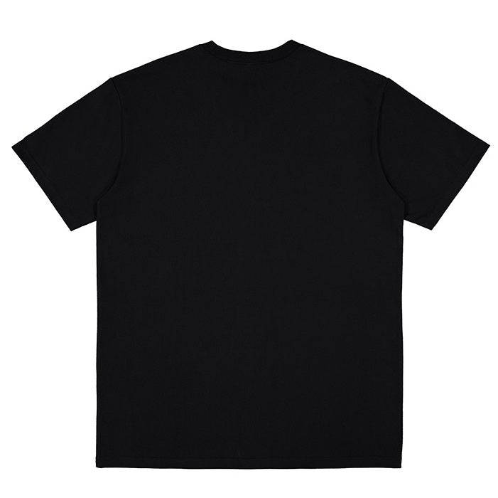 black tshirt on white background