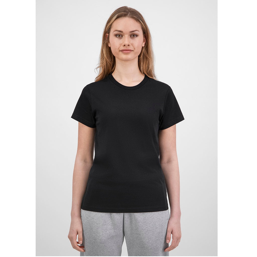 GOODMATES X1001W Womens Basis Short Sleeve Tee - Black - Alternative Front View