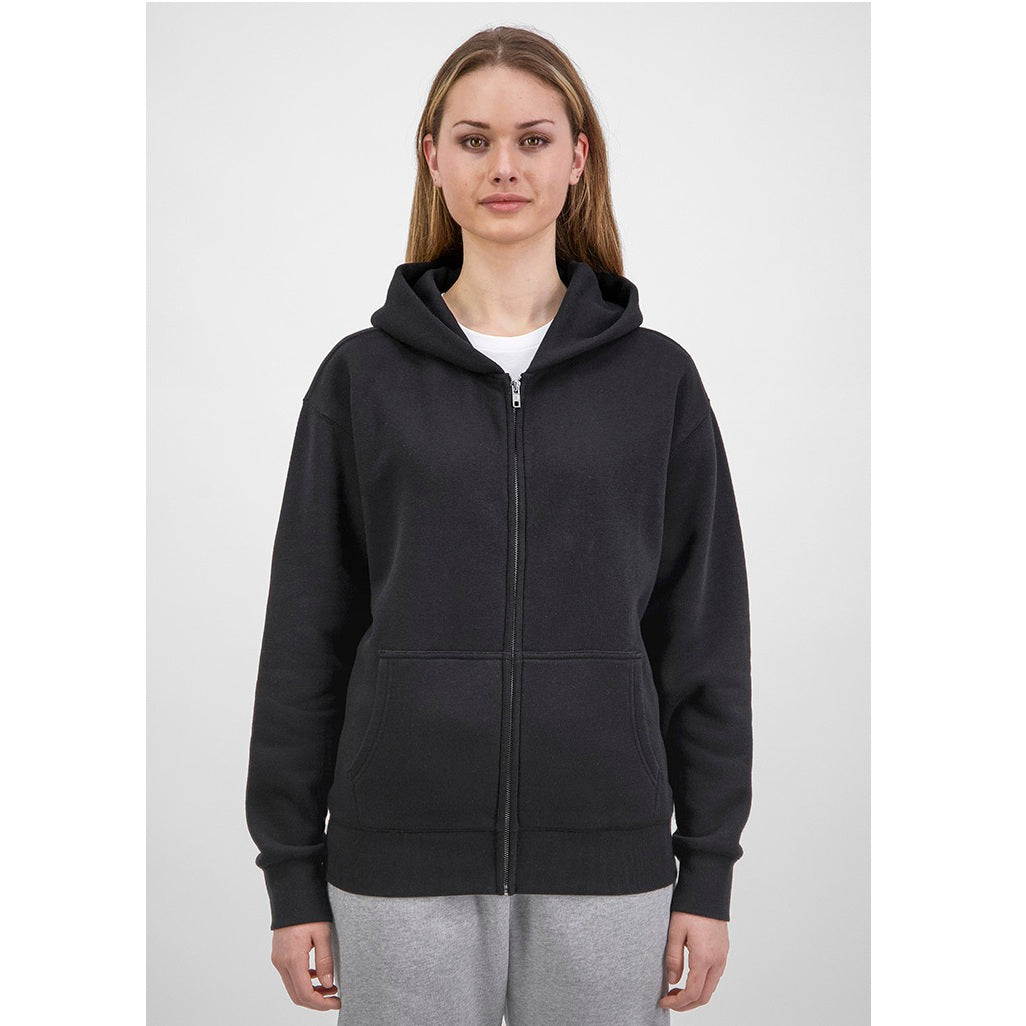GOODMATES X2005W Womens Everyday Zip Hoodie - Black - Alternative Front View