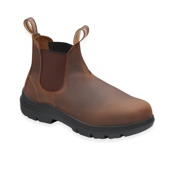 Men's Blundstone 720 WorkLife Teak Elastic Side Boots - Side View