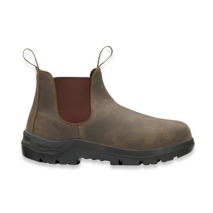 Blundstone 730 WorkLife Rustic Brown Elastic Side Chelsea Boots 