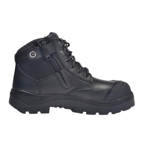Wide Load 690BZC Black 6 Zip Side Composite Safety Boot