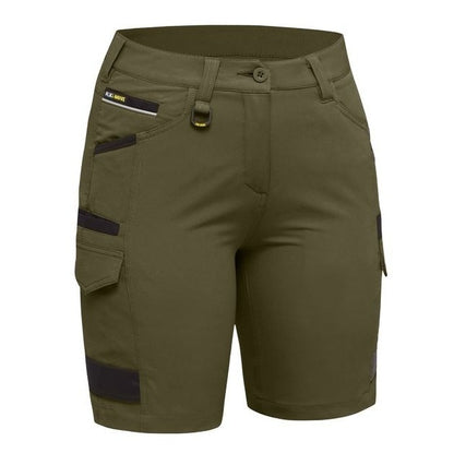 Bisley BSHL1332 Womens FLX & Move 4-Way Stretch Zip Cargo Shorts