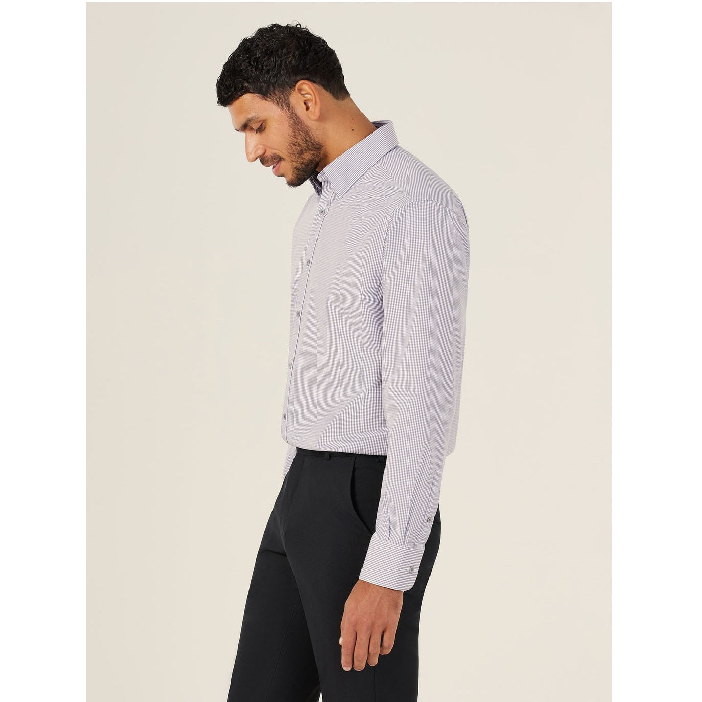 NNT CATDGZ Long Sleeve Button Down Under Collar Shirt